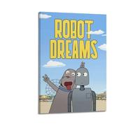Robot Dreams Movie Posters Stylish Print Poster Aesthetic Wall Art Decor Vintage Canvas Decorative Painting Poster Living Room Bed Room Derector 08x12inch(20x30cm) Frame-style