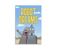 Robot Dreams Movie Posters Stylish Print Poster Aesthetic Wall Art Decor Vintage Canvas Decorative Painting Poster Living Room Bed Room Derector 20x30inch(50x75cm) Unframe-style