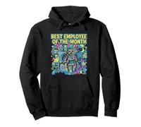 Robot Employee of the Month Office Humor AI Replace Human Pullover Hoodie