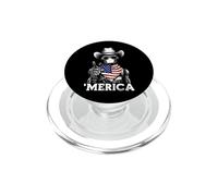 Robot Engineer Robotics AI Science American Flag Bandana PopSockets PopGrip for MagSafe
