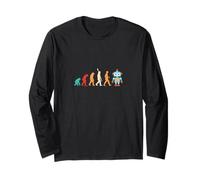 Robot Evolution AI & Science Engineer Human Machine Long Sleeve T-Shirt