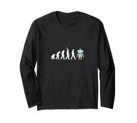 Robot Evolution AI & Science Engineer Human Machine Long Sleeve T-Shirt