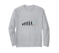 Robot Evolution AI & Science Engineer Human Machine Long Sleeve T-Shirt