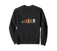 Robot Evolution AI & Science Engineer Human Machine Sweatshirt
