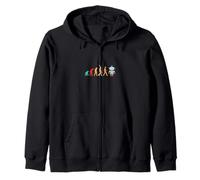 Robot Evolution AI & Science Engineer Human Machine Zip Hoodie