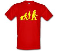 ROBOT EVOLUTION Big Bang Theory Darwin Evolution of Man Heavy Cotton t-shirt