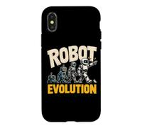 Robot Evolution Funny Robotics Humor Case for iPhone X/XS