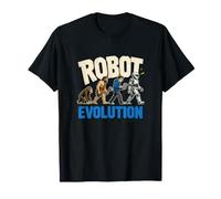 Robot Evolution Robotics Coder Humor Automation Nerd T-Shirt