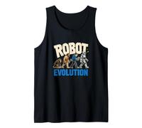 Robot Evolution Robotics Coder Humor Automation Nerd Tank Top