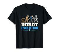 Robot Evolution Robotics Coder Humor Automation Techs T-Shirt