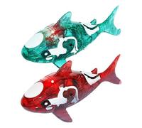 Robot Fish Toy, Water Activated, Red| Green, Realistic Automatic Swimming Bath Toy, Floating Aquarium Fish For Kids, Interactive Water Play, For Bath, Pool & Party Gift