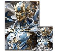 Robot God 1000 Piece Puzzle Paper Jigsaw Puzzles Brain Challenge Game for TeenagersFamily Interaction 1000 PCS(38x26cm)