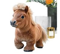Robot Horse Toy, Cute Plush Toy on Foot, Simulation Smart Horse - Electronic Plush Companion Soft Robotic Pet for Girls, Birthday