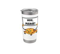 Robot Hug Request Sign Cute Bizarre Stainless Steel Insulated Tumbler