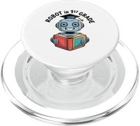 Robot In The Class Graduation Book Reading STEM PopSockets PopGrip for MagSafe