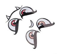 Robot Lawn Mower Reflective Eye Stickers, Personalized Cartoon Decals for Garden Robots, Cars, Motorcycles, Night Safety Decor, 2 or 3 Pack(2PCS)