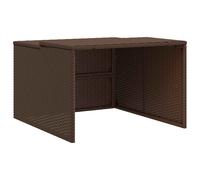 Robot Mower Garage Garden Lawnmower Garage Mower Carport Poly Rattan vidaXL