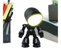Robot Night Light - Desktop Lantern Decoration - Robot Figurine | for Valentine's Day, Birthdays, Easter, Parties, Home, Bedroom, Reading, Learning and Relaxation