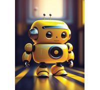Robot Notebook: Wide Ruled, 100 pages, 8.5 x 11
