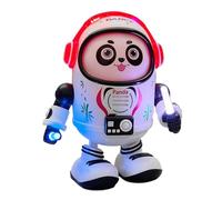 Robot Panda Dancer - Musical Toy Luminous Walking with LED Lights and Sounds Electric Interactive for Boys Girls Birthday Christmas Anime Panda Night Space Market A