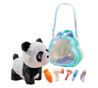 Robot Panda for child, That Like A Real Cat Walking Barking Tail Wagging Smart Realistic Panda Robotic, Birthday Gifts for Children's Emotional Support (#A)