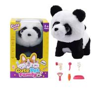 Robot Panda for child, That Like A Real Cat Walking Barking Tail Wagging Smart Realistic Panda Robotic, Birthday Gifts for Children's Emotional Support (#B)