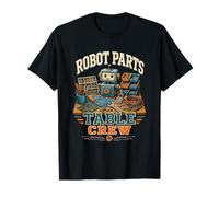 Robot Parts Table Crew T-Shirt