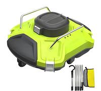 Robot Pool Vacuum Cleaner, Cordless Automatic Cleaner with Powerful Motors, 1050 Sq.ft Cleaning Area, 120 Min Runtime, Includes Cleaner Hook Kit, Fine 180um Filter
