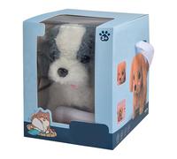 Robot Puppy, Interactive Plush Pet Toy, 5.12x6.5x6.5 inches Realistic Walking Barking Tail-Wagging Robotic Dog, Soft Stuffed Animal Puppy for Toddler Girls Boys Ages 0-3, Battery Operated