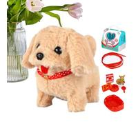 Robot Puppy Plush Pet Electronic Walking Barking Tail Wagging | Robot Dog That Acts Like A RealDog Tail Wagging Toy for Kids, Adults, Boys, Girls, Seniors, Family, Friends, Children, Pets,