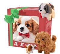 Robot Puppy that Acts Like a Real Puppy, Robotic Puppy Dog Realistic, Interactive Plush Robots Dogs for Adults E