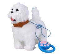 Robot Puppy Toy, Plush Wagging Tail, Animal Pet with Barking Feature, Realistic Robot Dog with Plush Body, Interactive Companion, Use for Kids Girls Adults Home Play Birthday Party Nursery