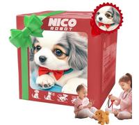 Robot Puppy with AI, Realistic Robotic Dog with Sensors for Walking, Barking and Tail Wagging, Lifelike Electronic Pet Toy for Kids D