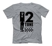 Robot Rave 2 Tone Records T-Shirt Grey Medium
