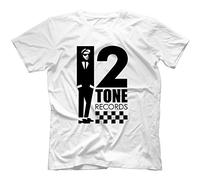 Robot Rave 2 Tone Records T-Shirt White X-Large