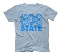 Robot Rave 808 State T-Shirt Light Blue Small