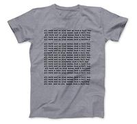 Robot Rave All Work and No Play Shining Inspired T-Shirt Grey