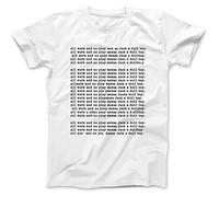 Robot Rave All Work and No Play Shining Inspired T-Shirt White