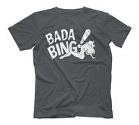 Robot Rave Bada Bing Strip Club Sopranos Inspired T-Shirt Charcoal XX-Large