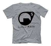 Robot Rave Black Mesa Research Facility T-Shirt Grey Large