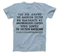 Robot Rave Checkpoint Charlie Berlin T-Shirt Light Blue