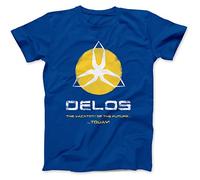 Robot Rave Delos Amusement Park T-Shirt Royal Blue