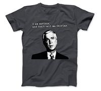 Robot Rave Don't Call Me Shirley Leslie Nielsen T-Shirt Charcoal