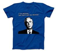 Robot Rave Don't Call Me Shirley Leslie Nielsen T-Shirt Royal Blue