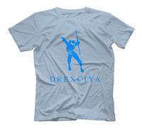 Robot Rave Drexciya T-Shirt Detroit Techno Electro Light Blue Large