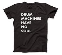 Robot Rave Drum Machines Have No Soul T-Shirt Black