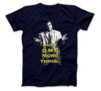 Robot Rave Just One More Thing Columbo Inspired T-Shirt Navy Blue