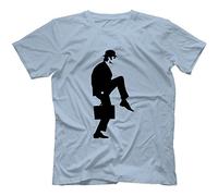 Robot Rave Ministry of Silly Walks T-Shirt Light Blue Large