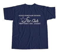 Robot Rave Star Club Hamburg T-Shirt (as8, Alpha, m, Regular, Regular, Navy)