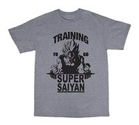 Robot Rave Super Saiyan Training T-Shirt Grey